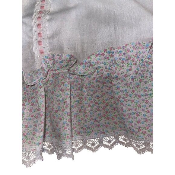 Evy Of California Vintage Girls USA Made Lace Dress T-2 Flower Dress Big Doll - Picture 13 of 16